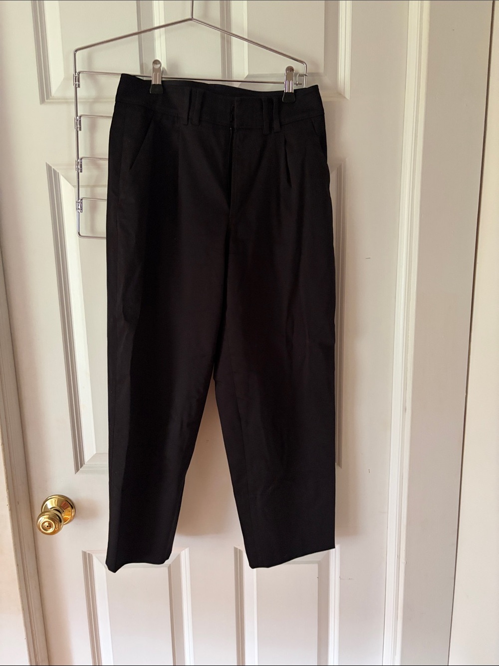 AYR Black High-Rise Tapered Pants